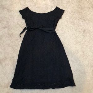 Black Lace Maternity Dress